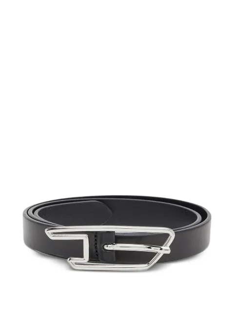 Diesel outlined D buckle belt Black X10860PR666