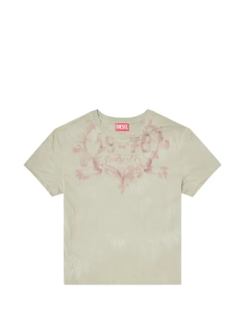 Diesel cotton T-shirt with graphic print Neutrals A240840LJCN