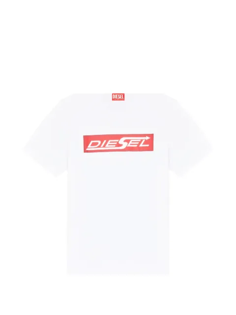Diesel cotton T-shirt with Diesel logo print White A251320QIAM