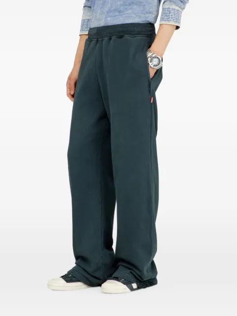 Diesel distressed sweatpants with crystal details Blue A233960PKBQ