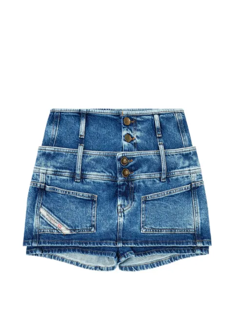 Diesel double-waistband denim skort Blue A23281007EU