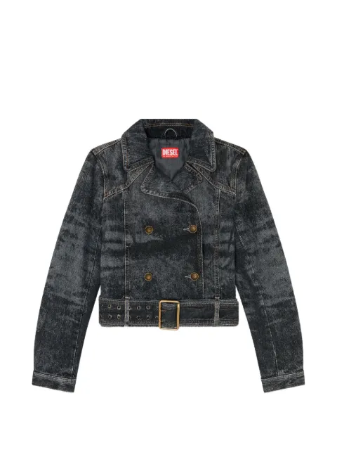 Diesel De-Legend-S belted denim jacket Black A2322809Q24