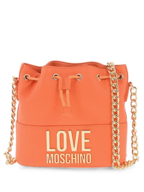 Moschino chain-strap bucket bag Orange JC4101PP1