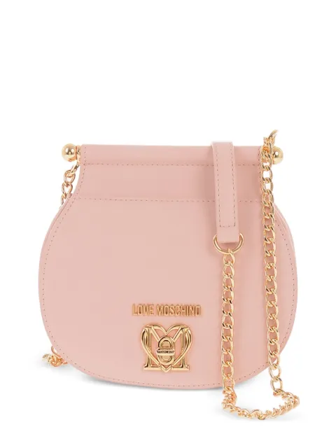 Love Moschino logo-plaque cross body bag Pink JC4308PP0GKF0