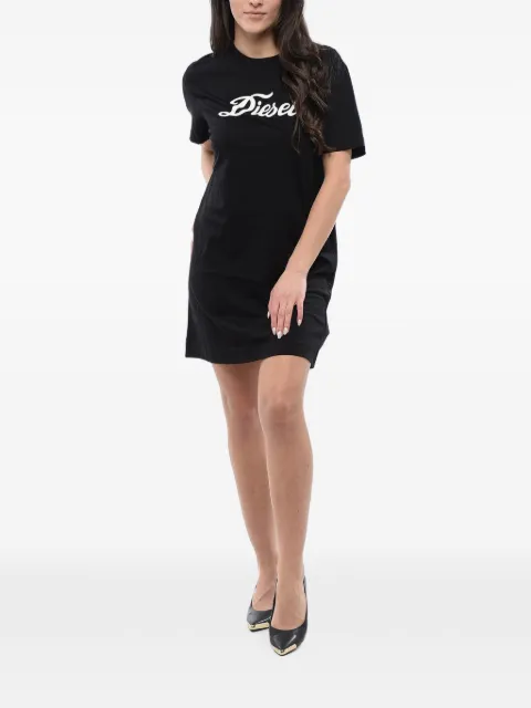 Diesel logo-print jersey T-shirt dress Black A10323RAAXJ