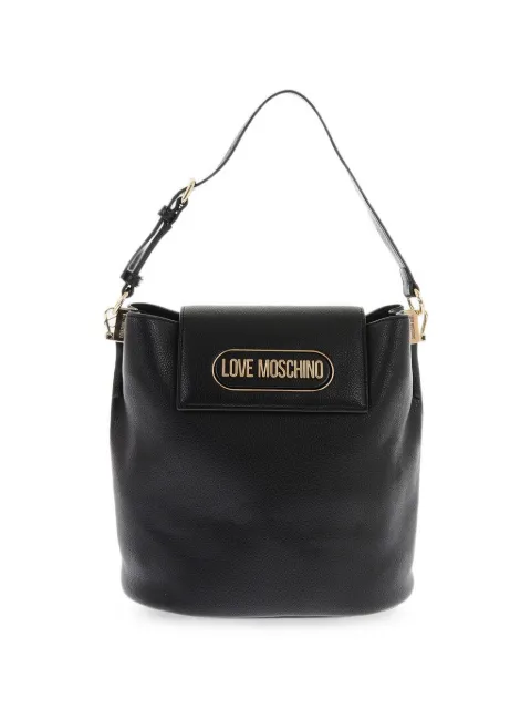 Love Moschino logo-embossed bucket bag Black JC4399PP0FKP0