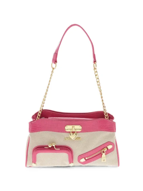 Moschino crocodile-effect shoulder bag Neutrals JC4282PP0GKE160A