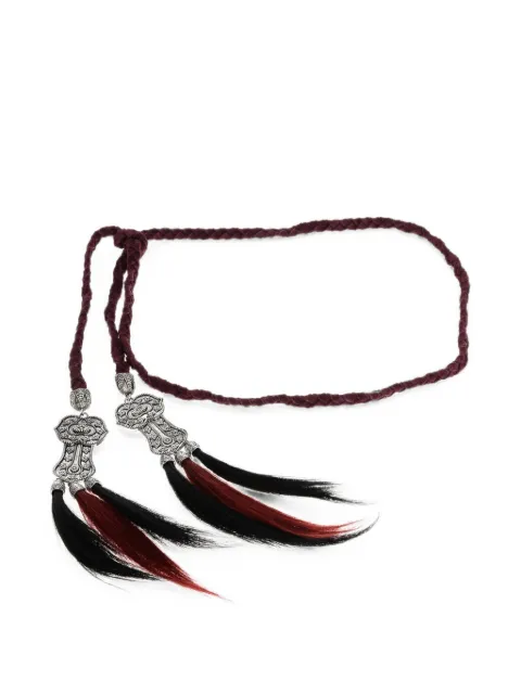 DSQUARED2 braided tassel-detail belt Red BEW008201601268