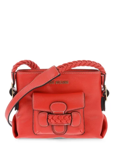 Love Moschino braided-detail cross body bag Red JC4219PP0GKJ0