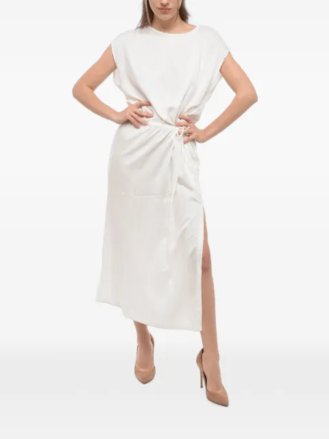 Woolrich drawstring-waist sleeveless midi dress White COWRABI0004UT178
