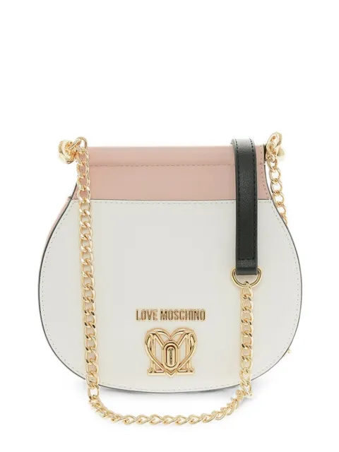 Moschino logo-plaque shoulder bag White JC4308PP0GKF090A