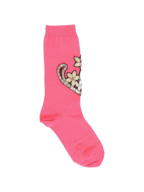 DSQUARED2 jewel-embellished socks Pink DHV020160ISA01