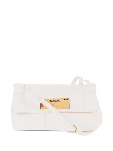 Moschino quilted turn-lock medium shoulder bag Neutrals JC4417PP0FKR0120