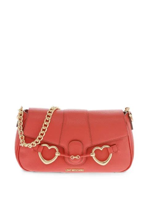 Love Moschino heart-bit shoulder bag Red JC4128PP1GLI1