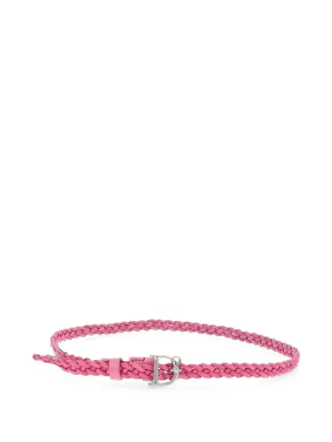 DSQUARED2 braided logo-buckle belt Pink BEW032523805392