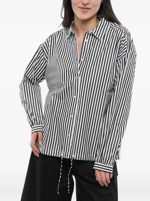 Woolrich awning-striped drawstring shirt White CFWWSI0040FRUT1497