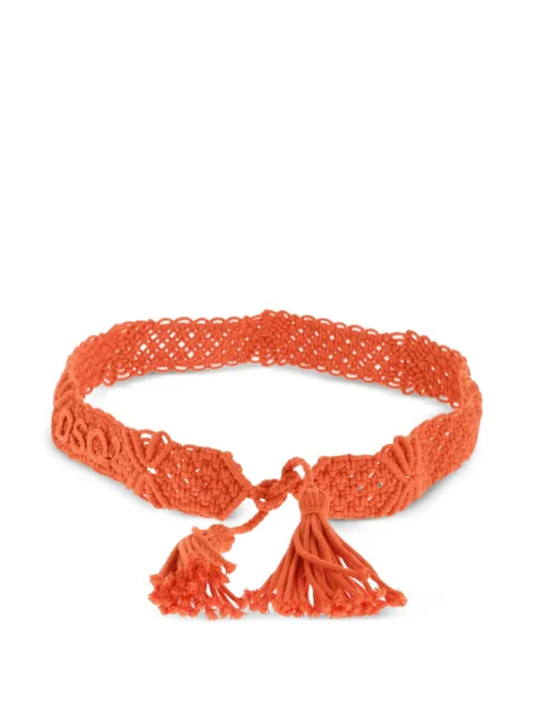 DSQUARED2 macramé tassel belt Orange BEW036606606283