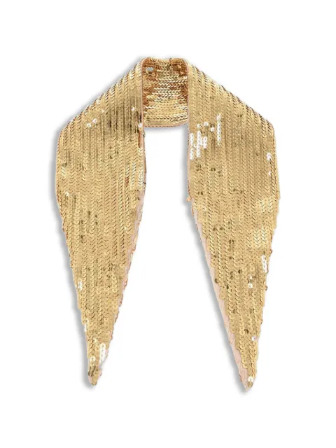 DSQUARED2 sequin-embellished scarf Gold SCM000937001255