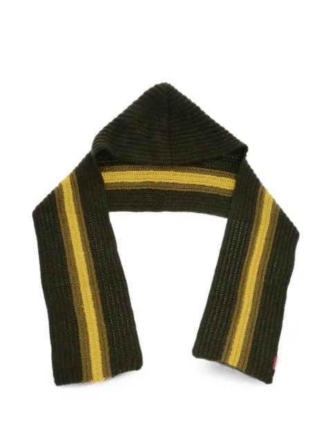 DSQUARED2 striped hooded scarf Green KNW002501A02432