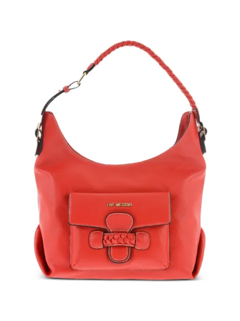 Moschino braided-handle bucket bag Red JC4222PP0GKJ0500