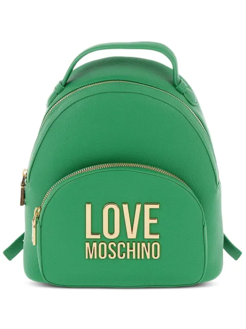 Love Moschino logo-plaque backpack Green JC4105PP1GLI0