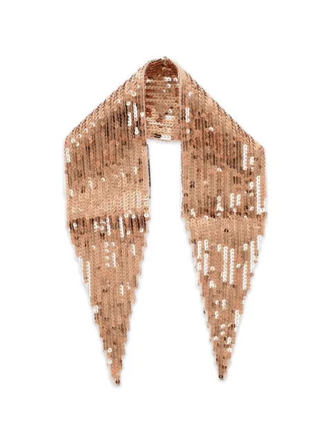 DSQUARED2 sequin-embellished scarf Neutrals SCM000937001255
