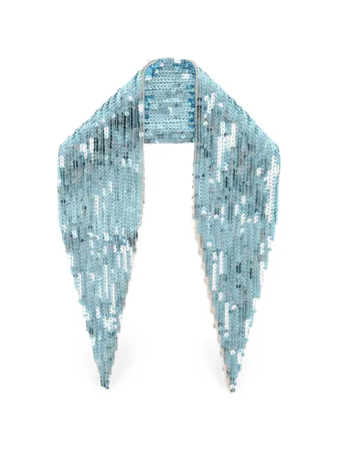 DSQUARED2 sequin-embellished scarf Blue SCM000937001255