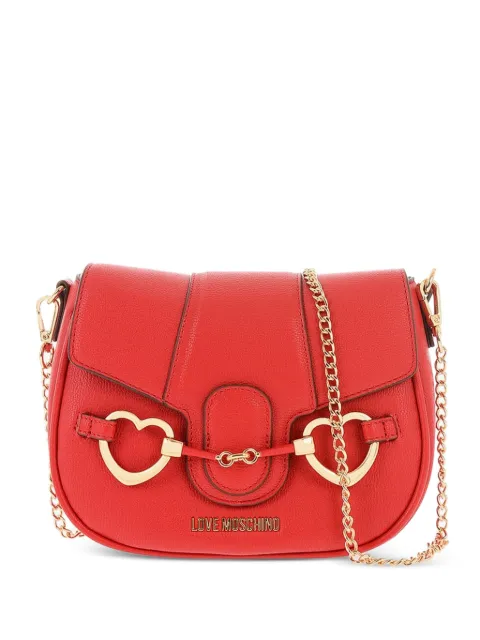 Moschino heart-bit crossbody bag Red JC4133PP1