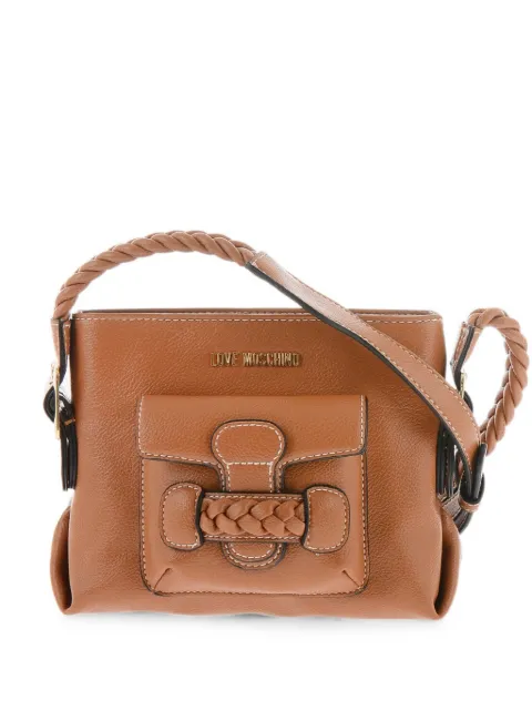 Moschino braided-detail crossbody bag Brown JC4219PP0GKJ0201