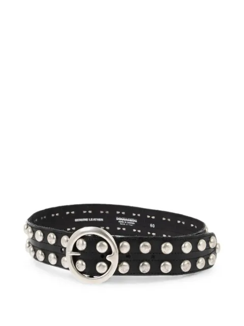 DSQUARED2 stud-embellished leather belt Black BEW030901502402