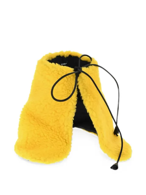 DSQUARED2 tie-fastening scarf Yellow COW000243205865