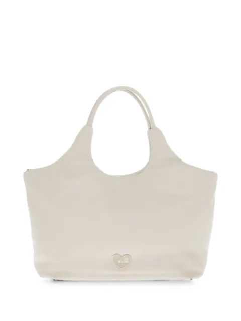 Love Moschino logo-plaque tote bag Neutrals JC4273PP0HKN0
