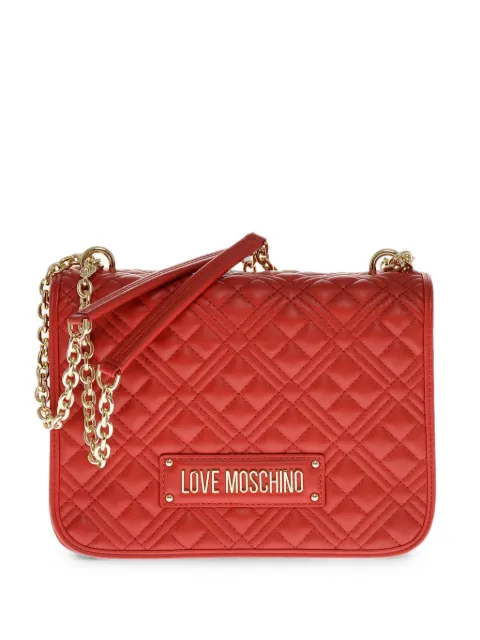 Moschino diamond-pattern shoulder bag Red JC4000PP1HLA0500