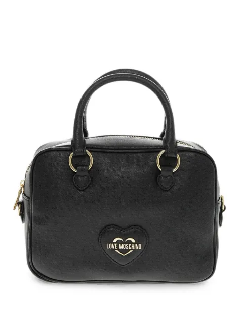 Love Moschino logo-plaque cross body bag Black JC4263PP0HKL