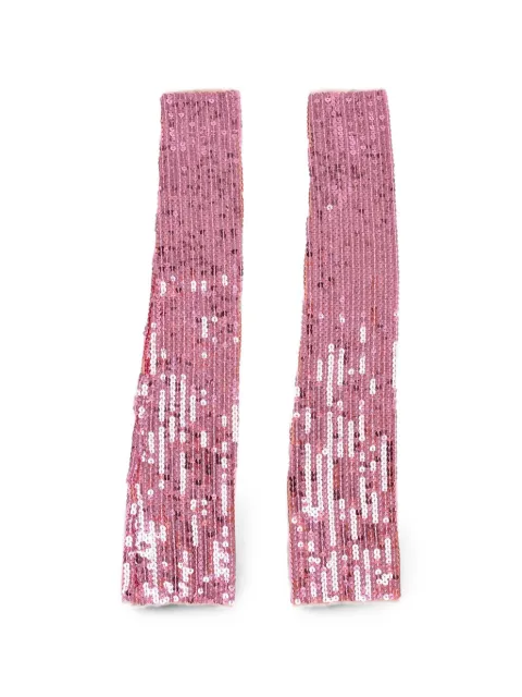 DSQUARED2 sequin-embellished gloves Pink SVW000137001255