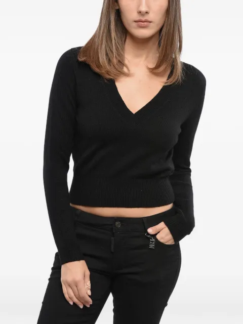 Diesel logo-detail V-neck sweater Black A16013RGIAL