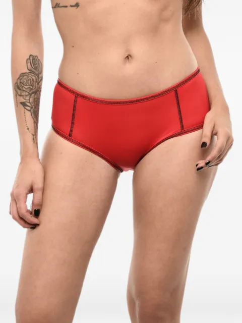 DSQUARED2 logo-print bikini briefs Red D6B454780ISA01