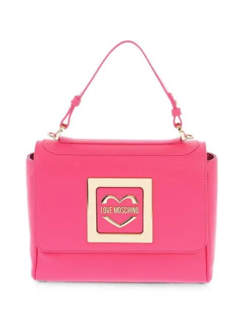 Love Moschino logo-plaque tote bag Pink JC4302PP0GKV0