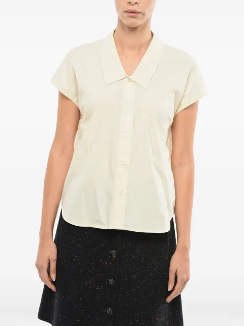 SAMSOE SAMSOE sleeveless Italian-collar shirt Neutrals F222001450ANGORA