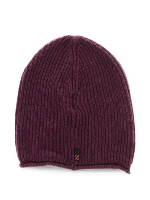 Woolrich ribbed-knit cashmere beanie hat Purple COWWACC1451UF03914