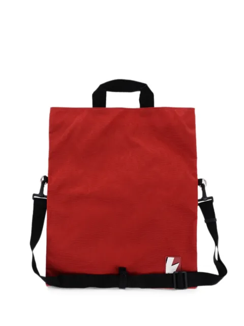 Neil Barrett logo-patch detachable-strap shoulder bag Red BBO950X9100554