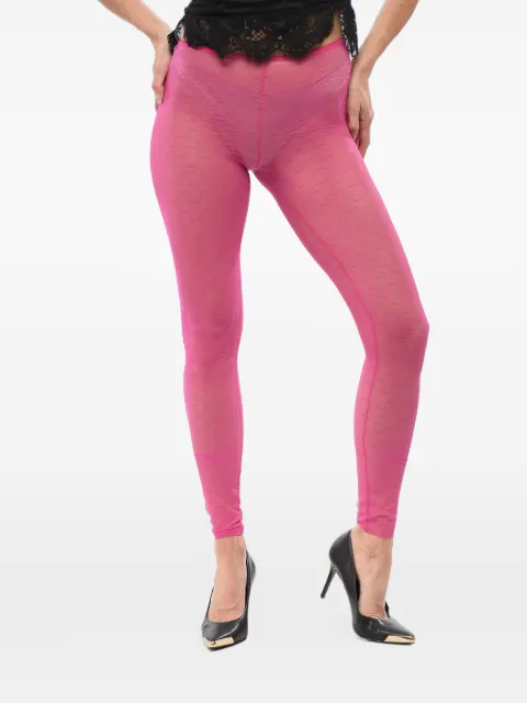 DSQUARED2 monogram-pattern tights Pink D8LM03700ISA01