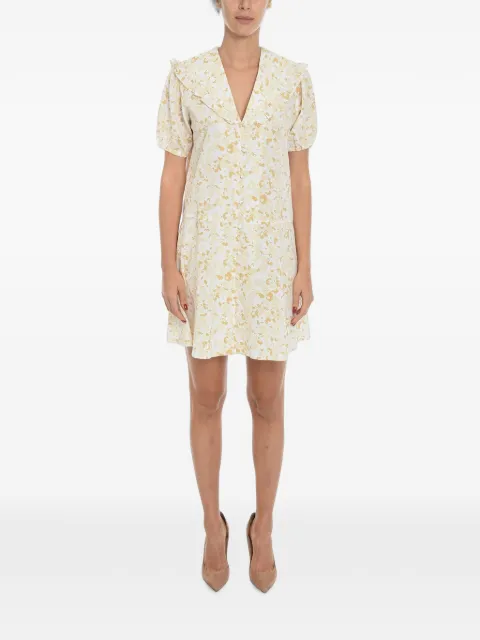 SAMSOE SAMSOE floral-print ruffled mini dress White F222001320DESERTFLOWER