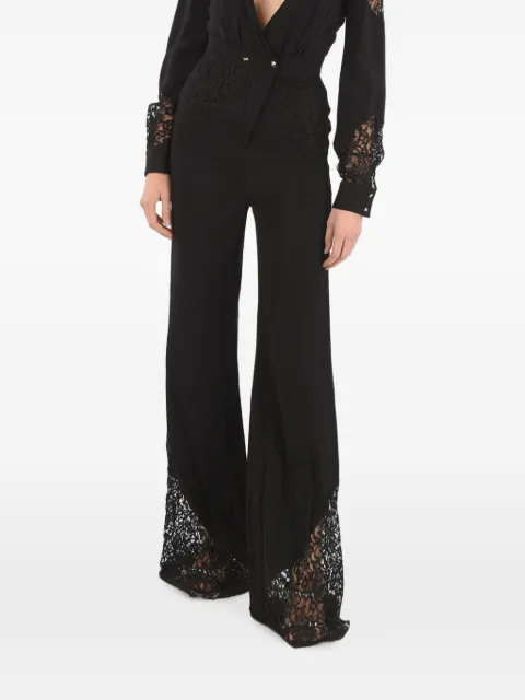 Philipp Plein lace-panelled V-neck jumpsuit Black F18CWRG0789PTE008N02