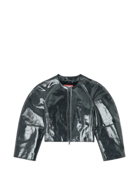 Diesel zip-up cropped jacket Grey A231910SIBQ