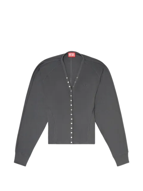 Diesel tencel-blend cardigan top with batwing-sleeves Grey A232930EGDS