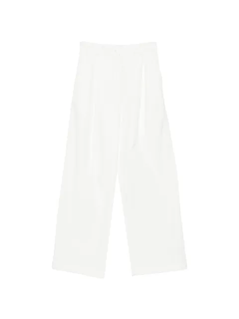 A.P.C. pleated wide-leg trousers White COHNZF08510