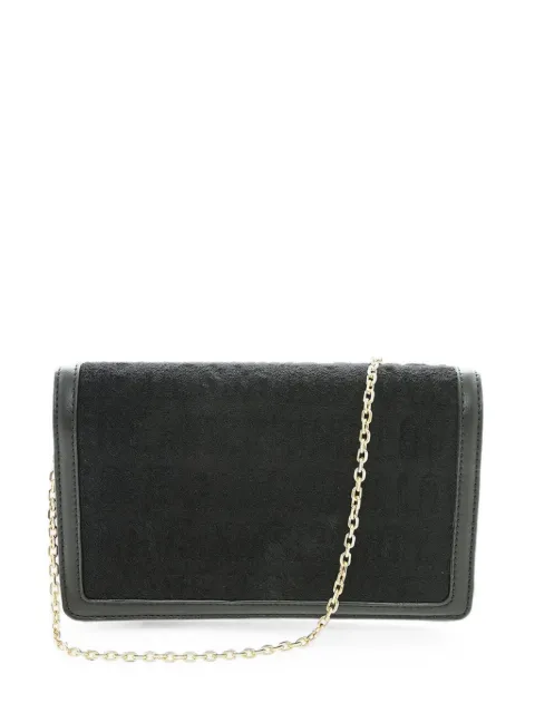 Moschino logo-print chain-strap small shoulder bag Black JC4081PP1GLN100A