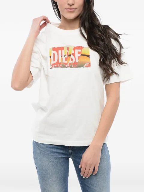 Diesel logo-print T-shirt White A114980JYYF141