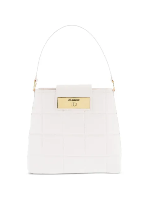 Moschino quilted turn-lock tote bag White JC4418PP0FKR0120